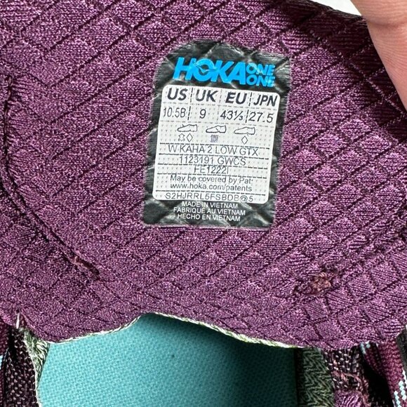Hoka One One Womens Kaha 2 Low GTX Waterproof Hiking Shoes Plum Size 10.5 - Picture 12 of 12